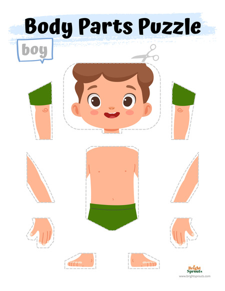 Solve the Human Body Puzzle: Fun Worksheet for Kids