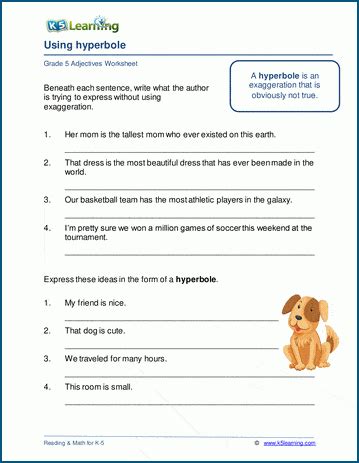 Hyperbole Practice Figurative Language Worksheet By Christine Worksheets Library