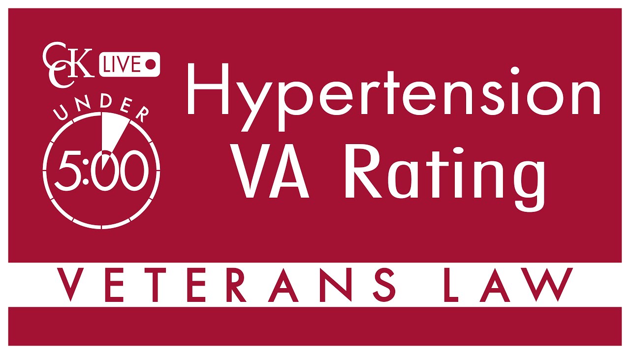 Hypertension Va Rating Explained Youtube