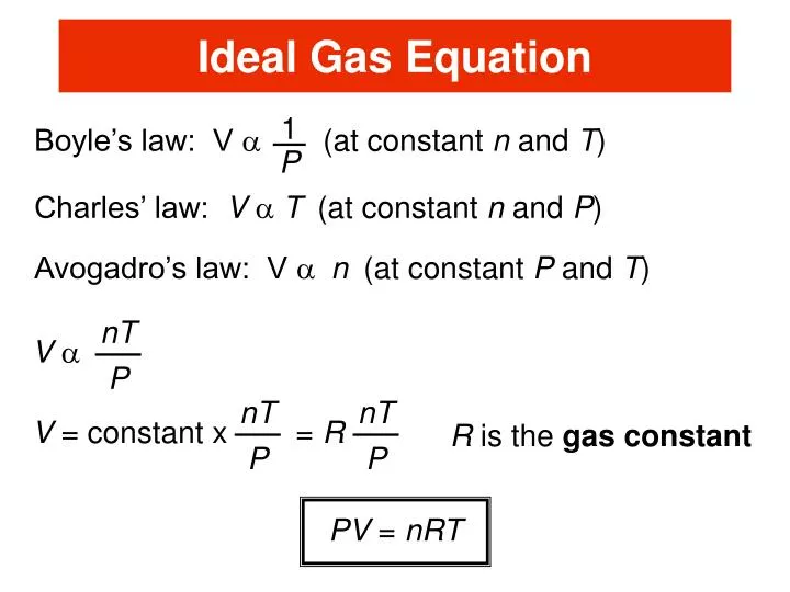 Ideal Gas Equation Exam Questions