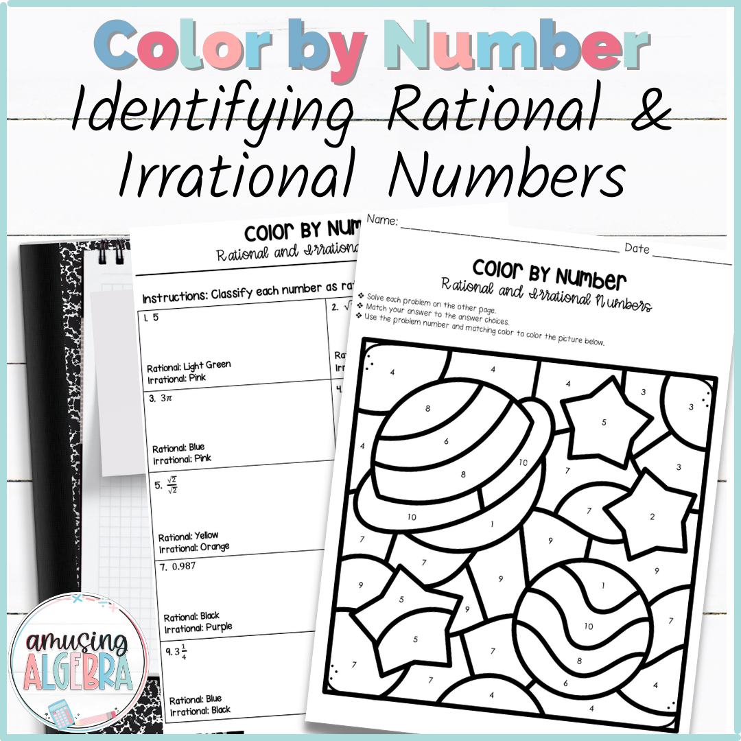 Identifying Rational And Irrational Numbers Coloring Activity Made By