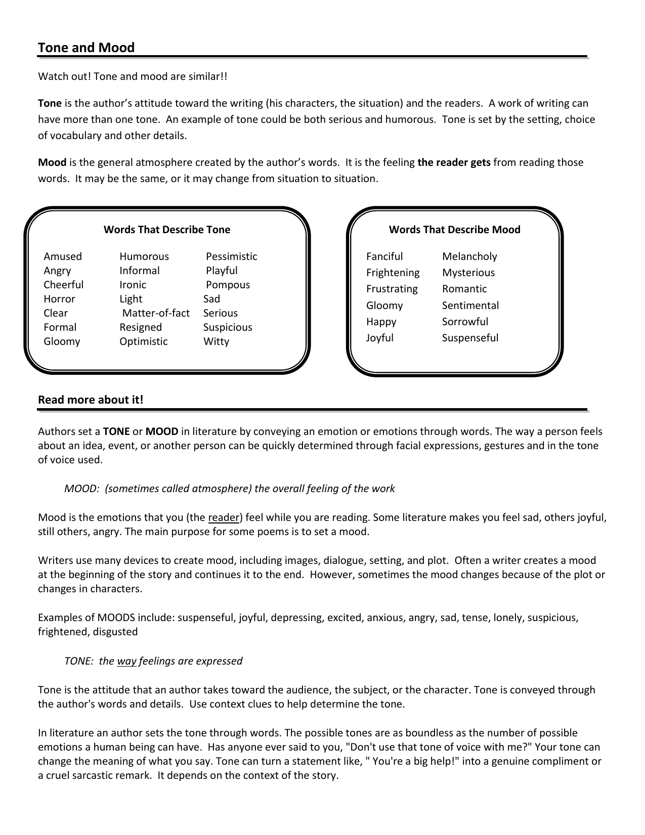 7 Ways to Master Identifying Tone and Mood