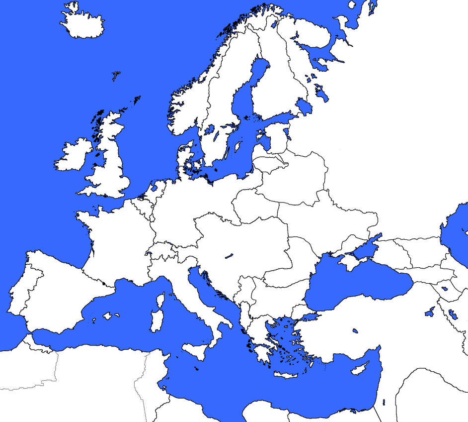 Image Blank Map Of Europe 1918 With Text By Eric4e Eng Imperial