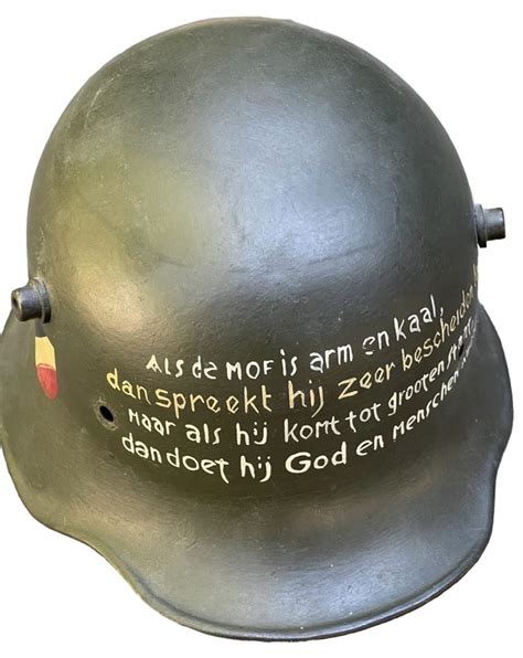 Imcs Militaria German Imperial Ww1 M18 Helmet With Souvenir Text