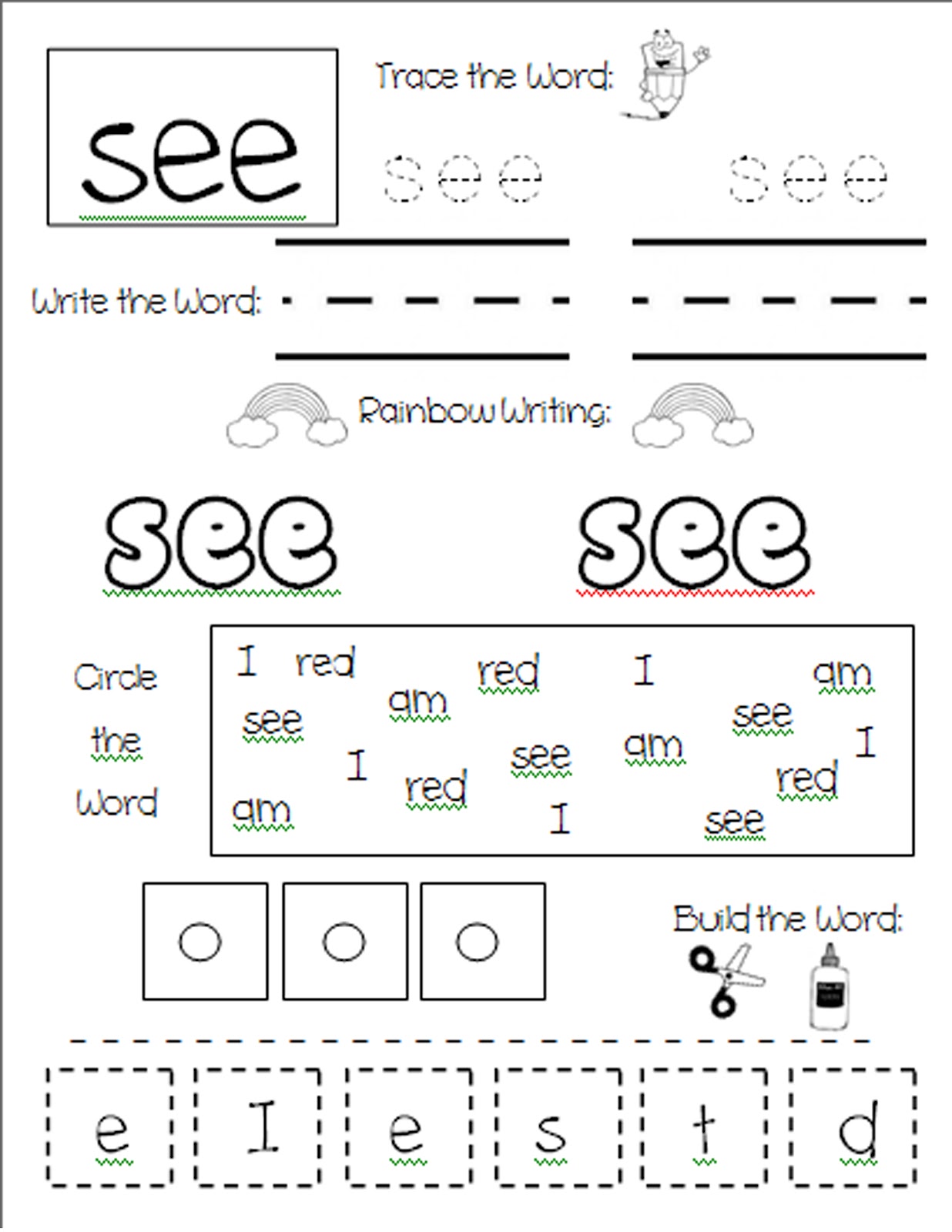 Master the In Sight Word Worksheet Easily