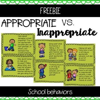 Inappropriate Behavior Examples For Students