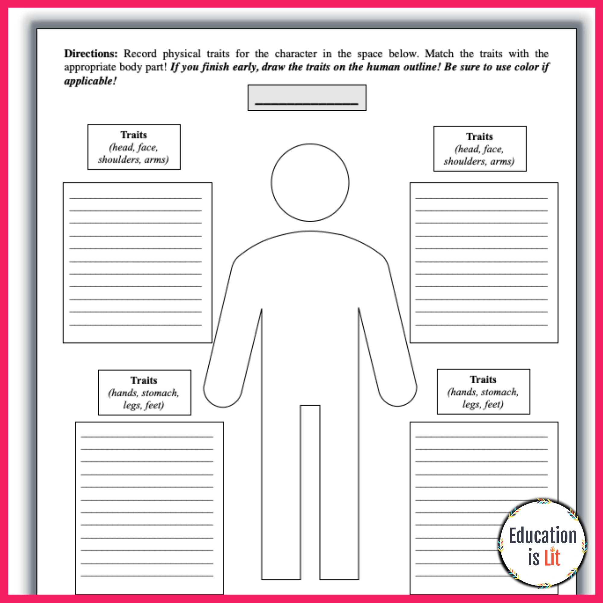 Indirect Characterization Worksheet: Master Character Development Easily