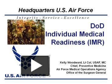 Air Force Individual Medical Readiness