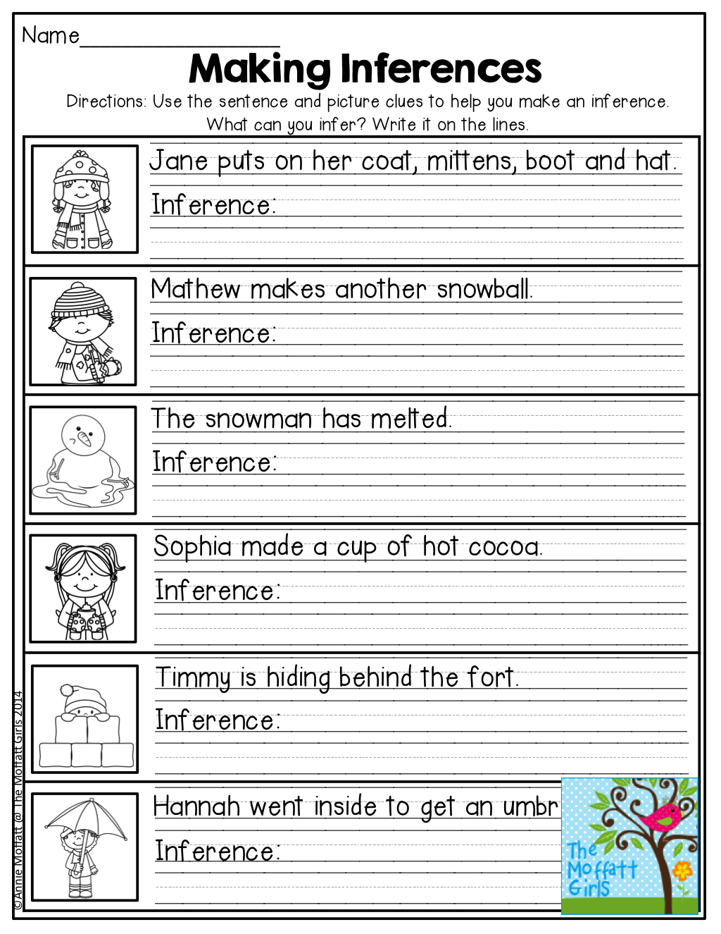 Inference Worksheets