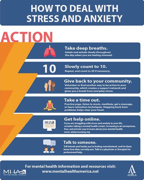 Infographic How To Deal With Stress And Anxiety