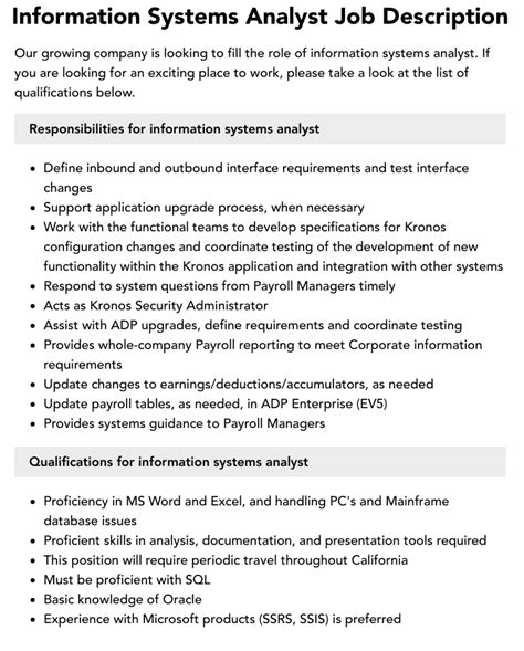 Information Security Analyst Job Description Velvet Jobs