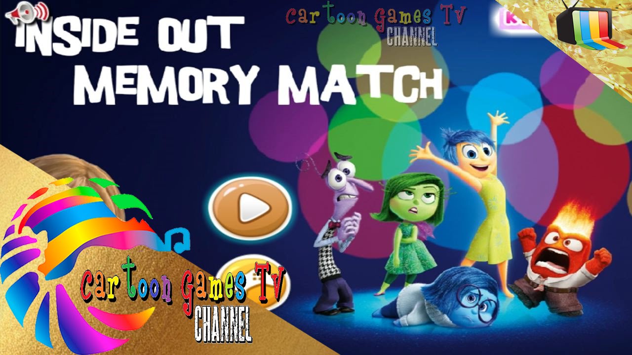 Inside Out Memory Match Education Games Youtube