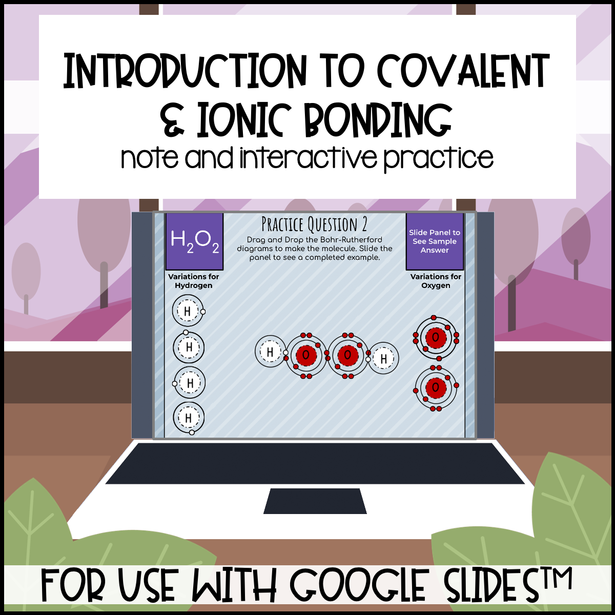 Intro Ionic Covalent Bonding For Use With Google Slides Distance