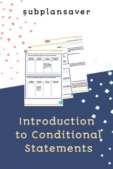 Introduction To Conditional Statements Worksheets And Answer Key Only