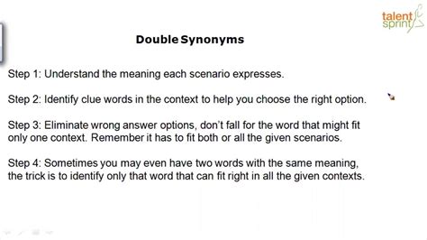 Introduction To Double Synonyms Advanced Example 1 Vocabulary Grammar English