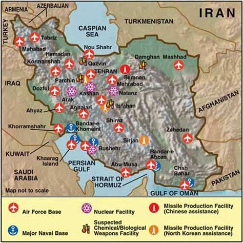 Iran Military Bases Locations