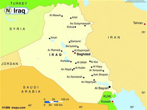 Iraq Base Wall Map Maps Com Com