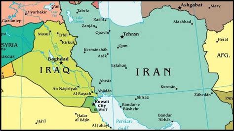 Iraq Distance From Iran