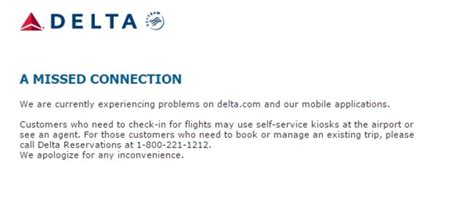 Is Delta Website Down?