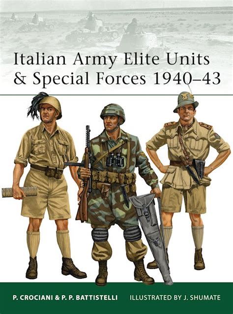 Italian Army Elite Units Special Forces 1940 43 Elite Pier Paolo Battistelli Osprey Publishing