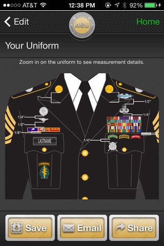 Iuniform Asu Builds Your Army Service Uniform Iphone App