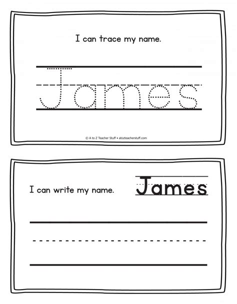 James Name Worksheet