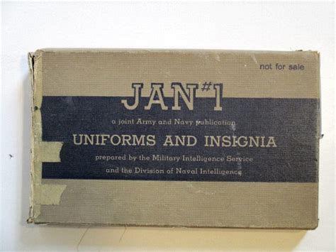 Jan 1 Joint Army Navy Publication One Uniforms Amp Insignia By Us Military Intelligence