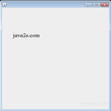 Java Tutorial Strike Through Text In Java