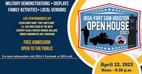 Jbsa Fort Sam Houston Open House Takes Place April 22 Joint Base San Antonio News