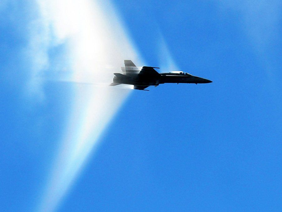 Jet Breaking Sound Barrier Noredwolf