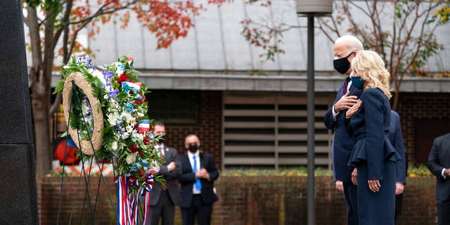 Jill Biden Kamala Honor Veterans Day