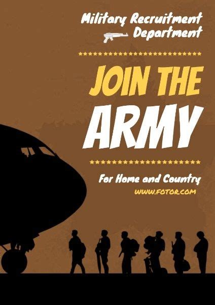 Join The Army Poster Template And Ideas For Design Fotor