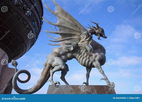 Kazan Russia October 25 2016 Statue Of Dragon Zilant Kazan Editorial Image Image Of