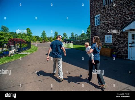 Kevin Roberts Left Walks With His Wife Elizabeth Roberts Right Their Seven Month Old