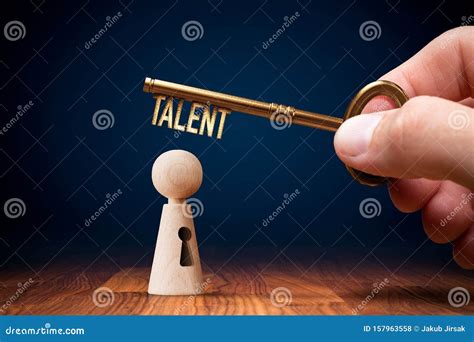 Key To Unlock And Open Career Stock Photo Image Of Leader Hand