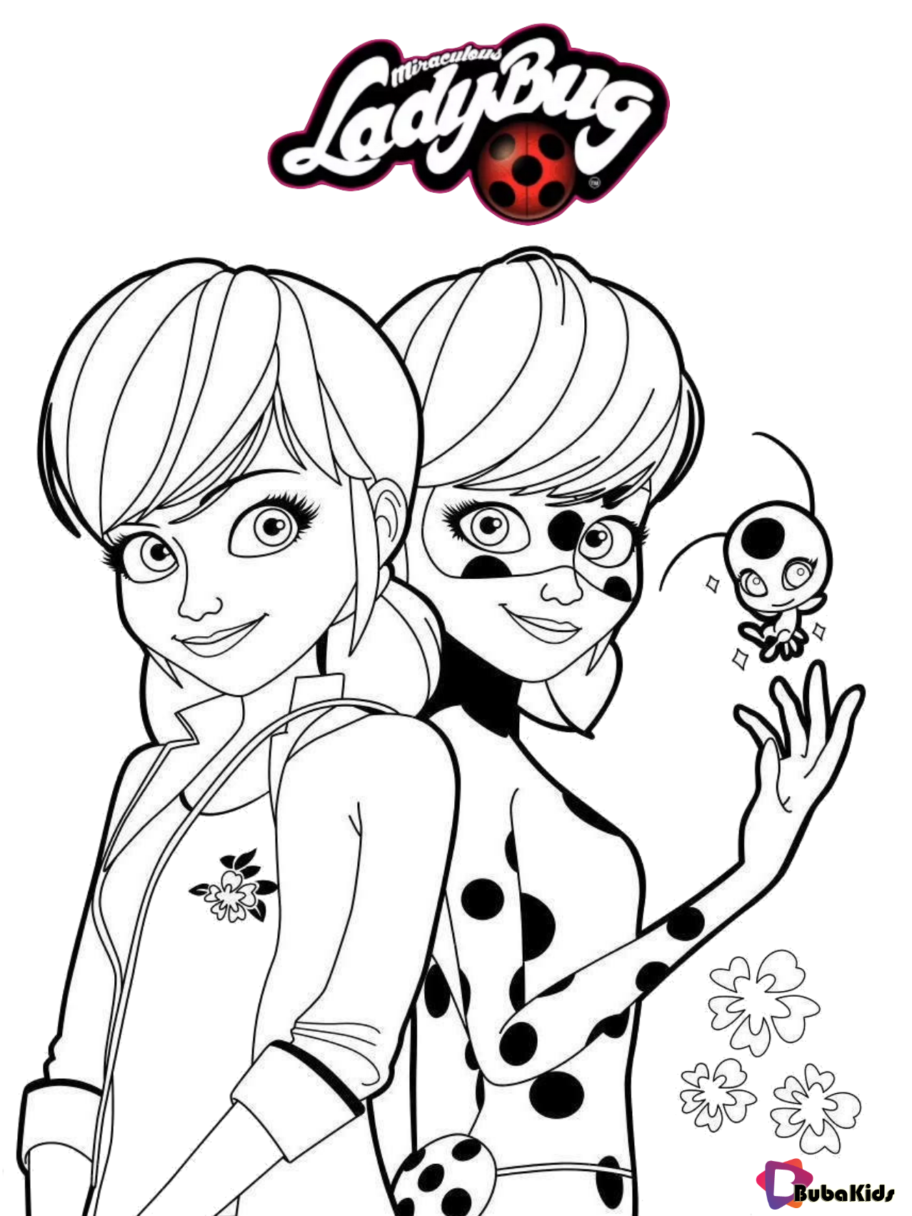 Kid Color Pages Ladybug