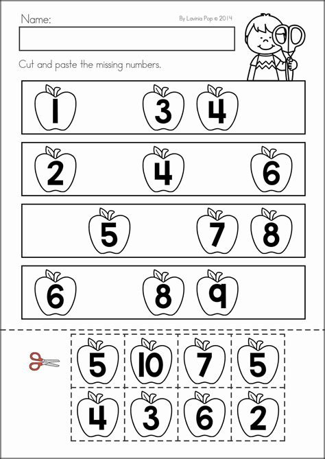 Kindergarten Activity Worksheets 20 Cut Paste Worksheets Instant Download Printable Pdf Learning At Home Homeschool Activities