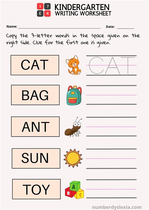 Kindergarten English Worksheets Pdf