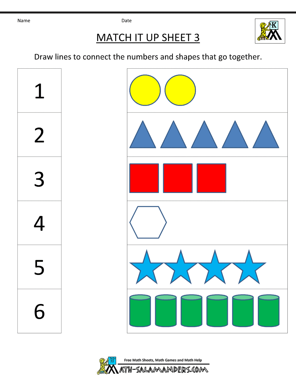 Kindergarten Math Free Printables