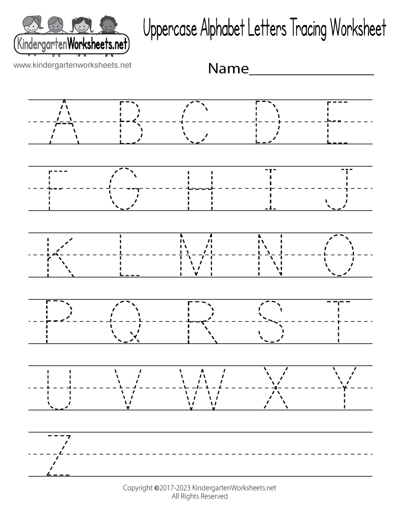 Kindergarten Practice Writing Sheets