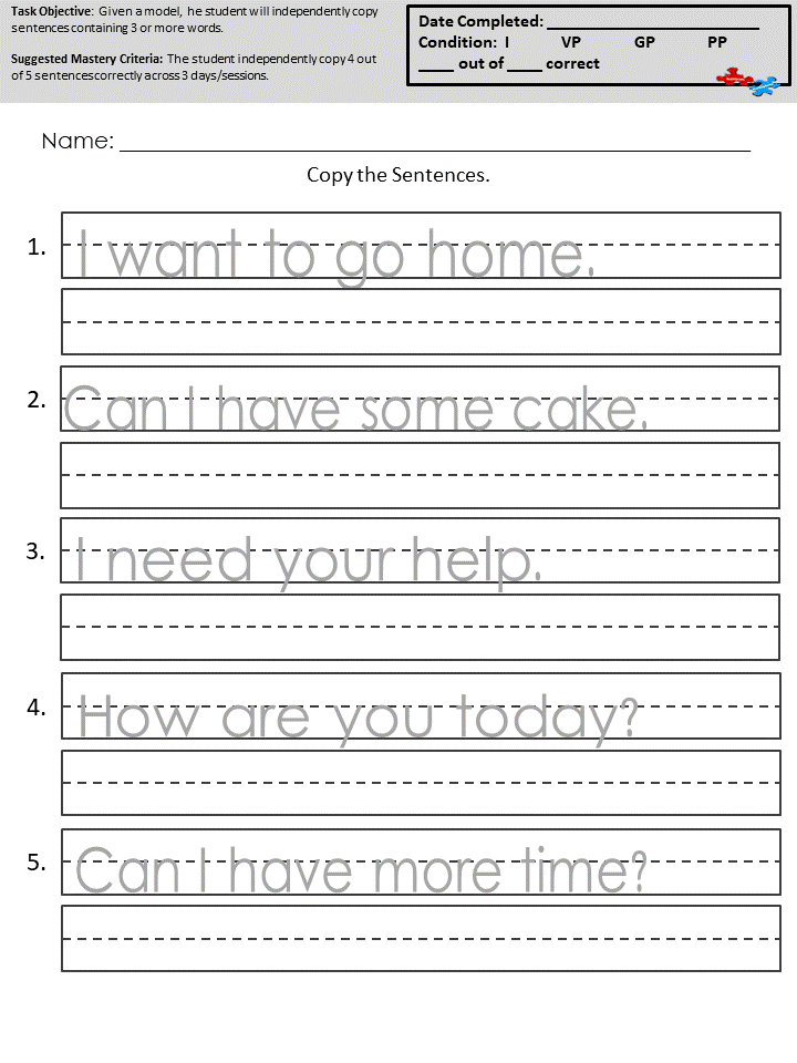 Kindergarten Sentence Writing Practice Worksheets Year 1 Writing Free Kindergarten Writing