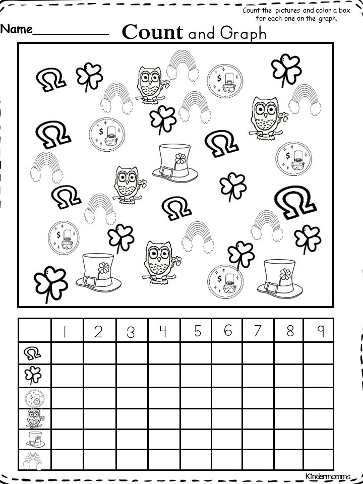 Kindergarten Worksheets Graphing Worksheet For Study