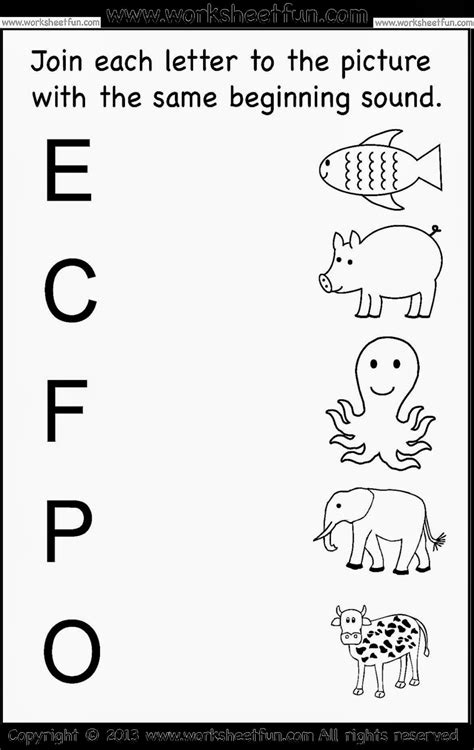 Free Kindergarten Worksheets for Early Learning Fun