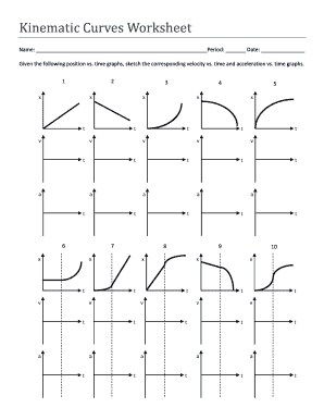 Kinematic Curves Worksheet: Mastering Motion Analysis