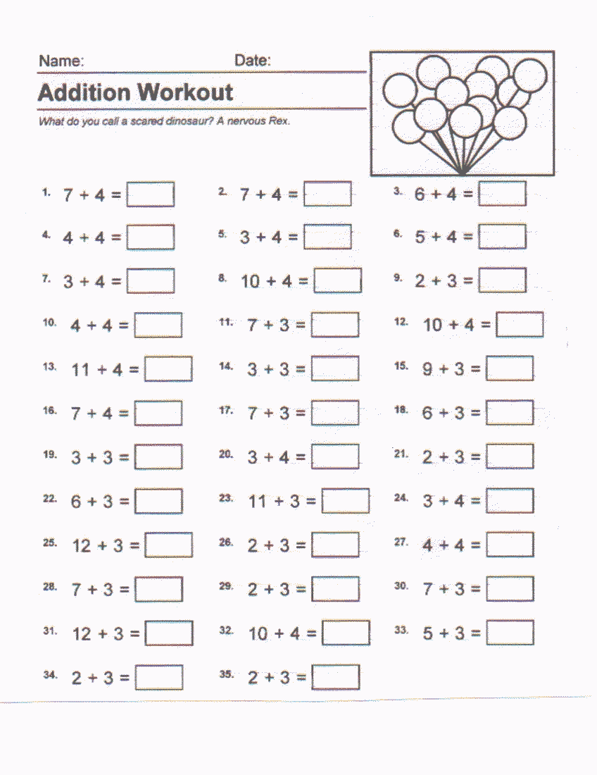 Kumon Worksheet For Grade 4