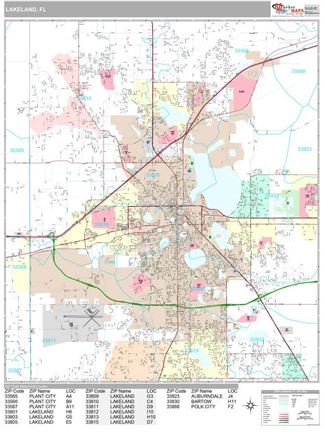 Lakeland Fl Zip Code Map Map