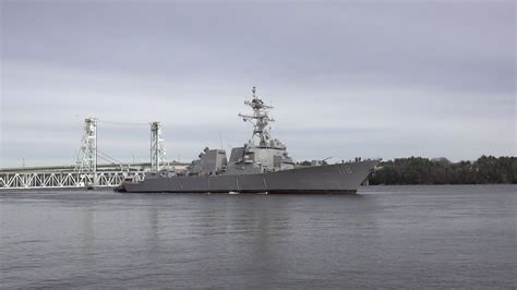 Latest Arleigh Burke Class Destroyer Sails From Bath Iron Works For Sea