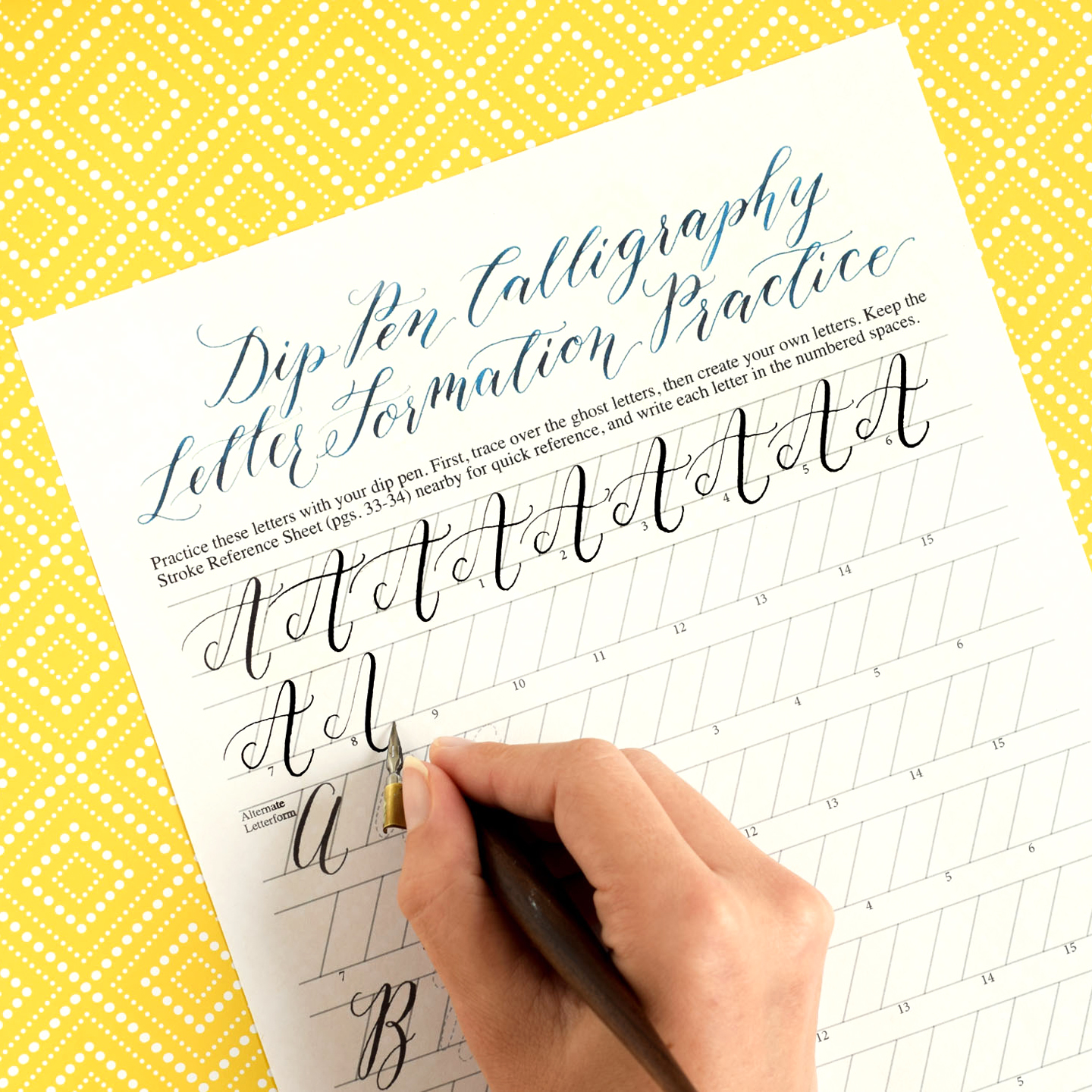 7 Free Calligraphy Worksheets to Start Now