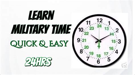 Learn Military Time Quick Easy Youtube