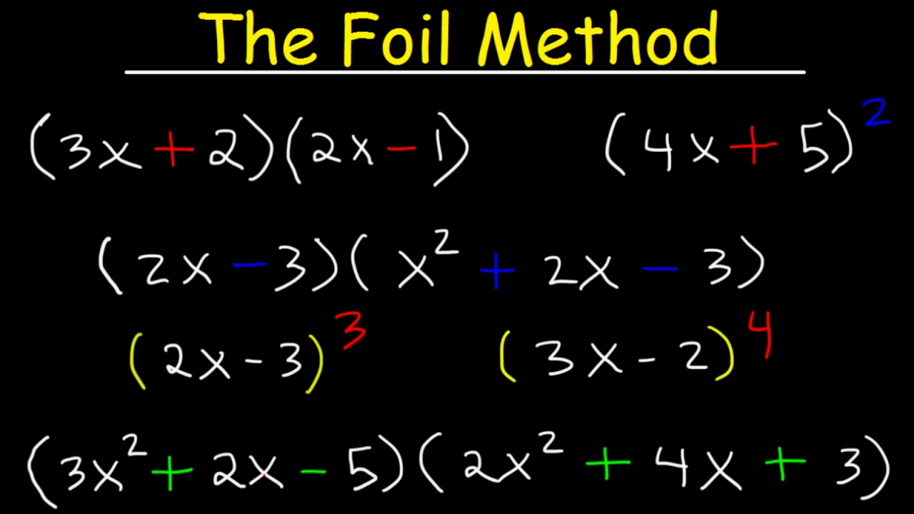 Learn To Simplify Polynomials With Ease Using The Foil Method Step